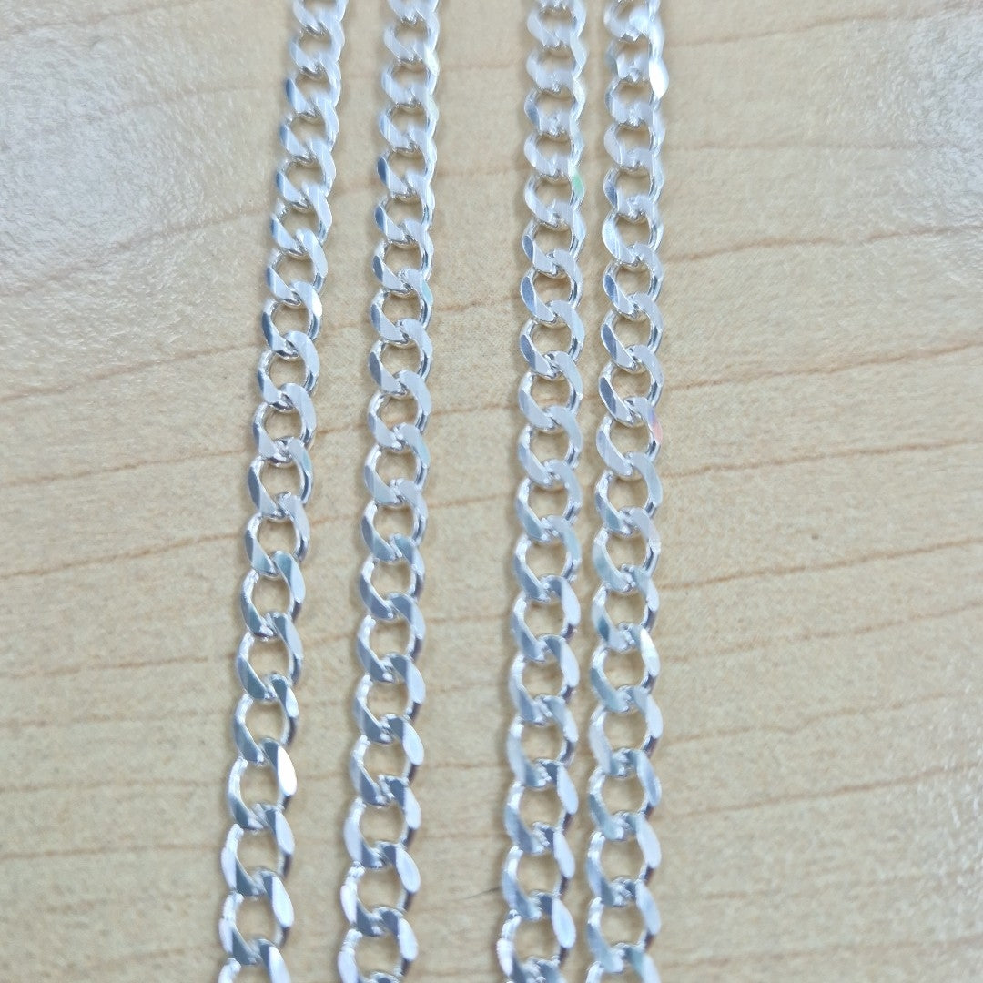 CADENA TEJIDO BARBADO PLATA .925 60 CM 12.9 GR (NUEVO)
