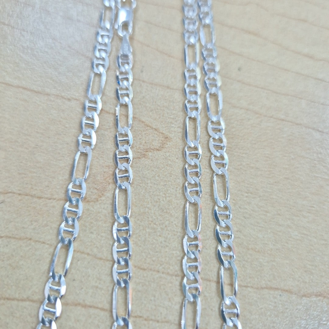 CADENA TEJIDO MARINERO PLATA .925 55 CM 7.4 GR (NUEVO)