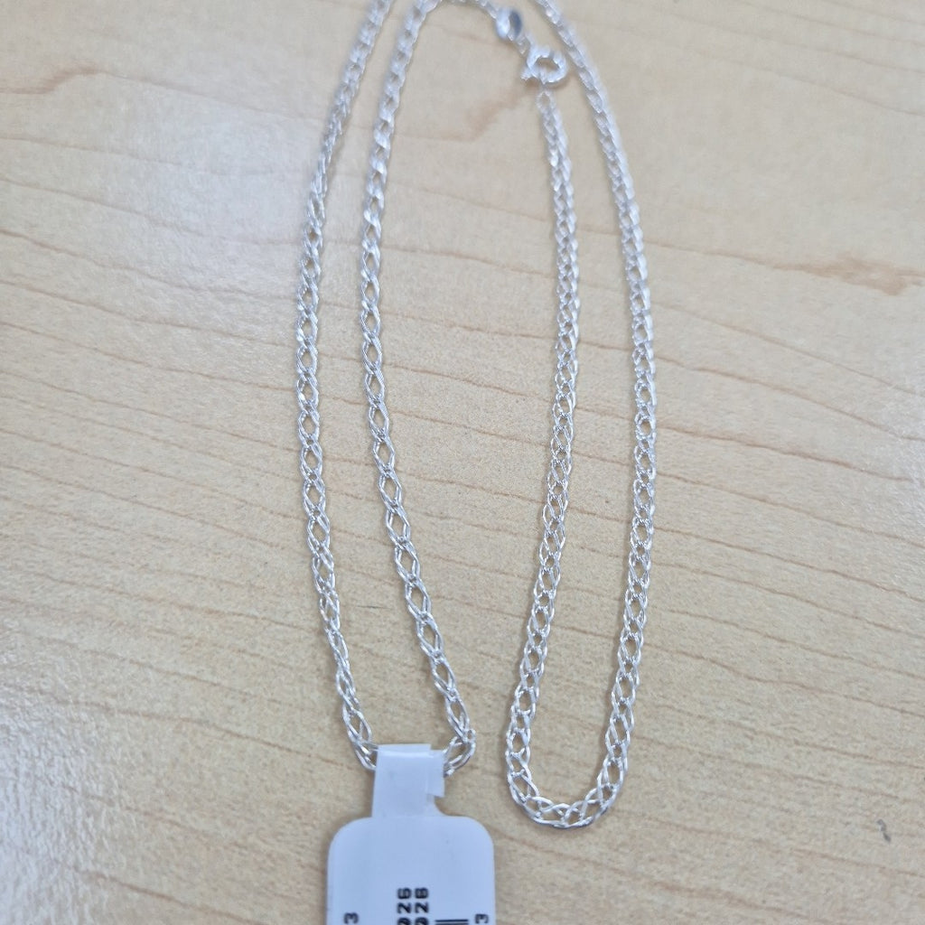 CADENA TEJIDO ESLABONES PLATA .925 50 CM 3.5 GR (NUEVO)