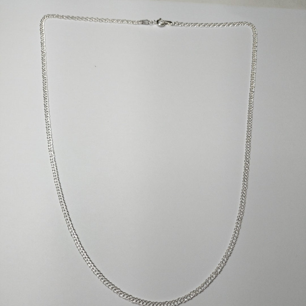 CADENA TEJIDO ESLABONES PLATA .925 55 CM 4.1 GR (NUEVO)
