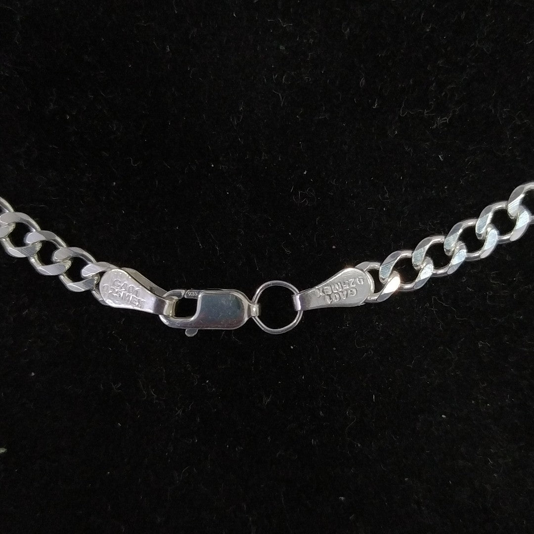 CADENA TEJIDO BARBADO PLATA .925 60 CM 13.7 GR (NUEVO)