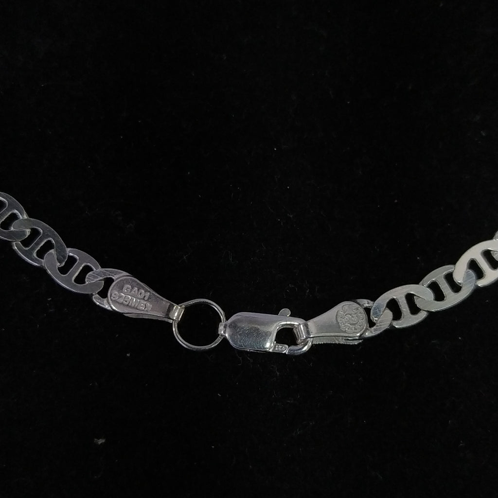 CADENA TEJIDO GUCHI PLATA .925 55 CM 12.6 GR (NUEVO)