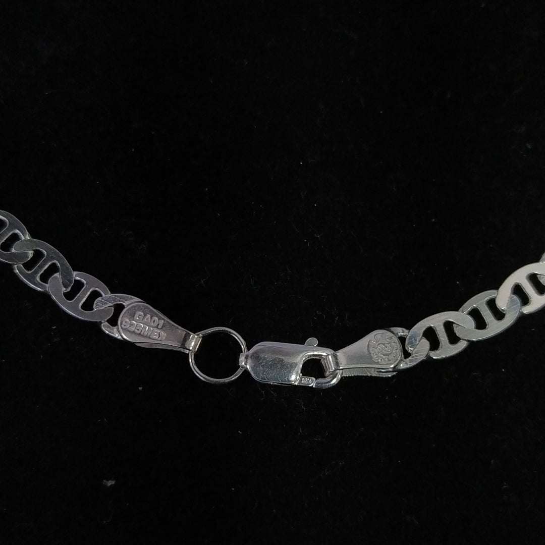 CADENA TEJIDO GUCHI PLATA .925 55 CM 12.6 GR (NUEVO)