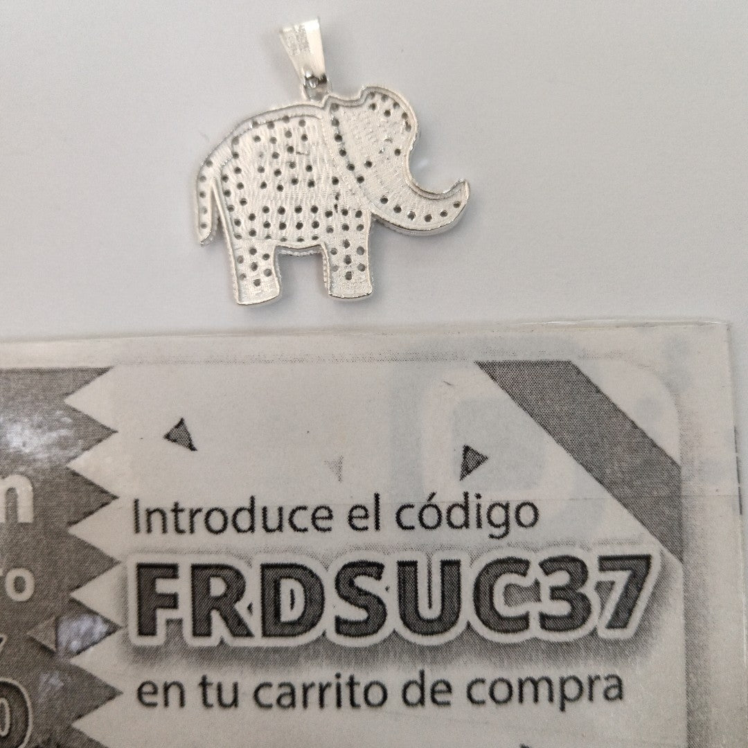 DIJE ELEFANTE C/CIRCONIAS PLATA .925 5.2 GR (NUEVO)