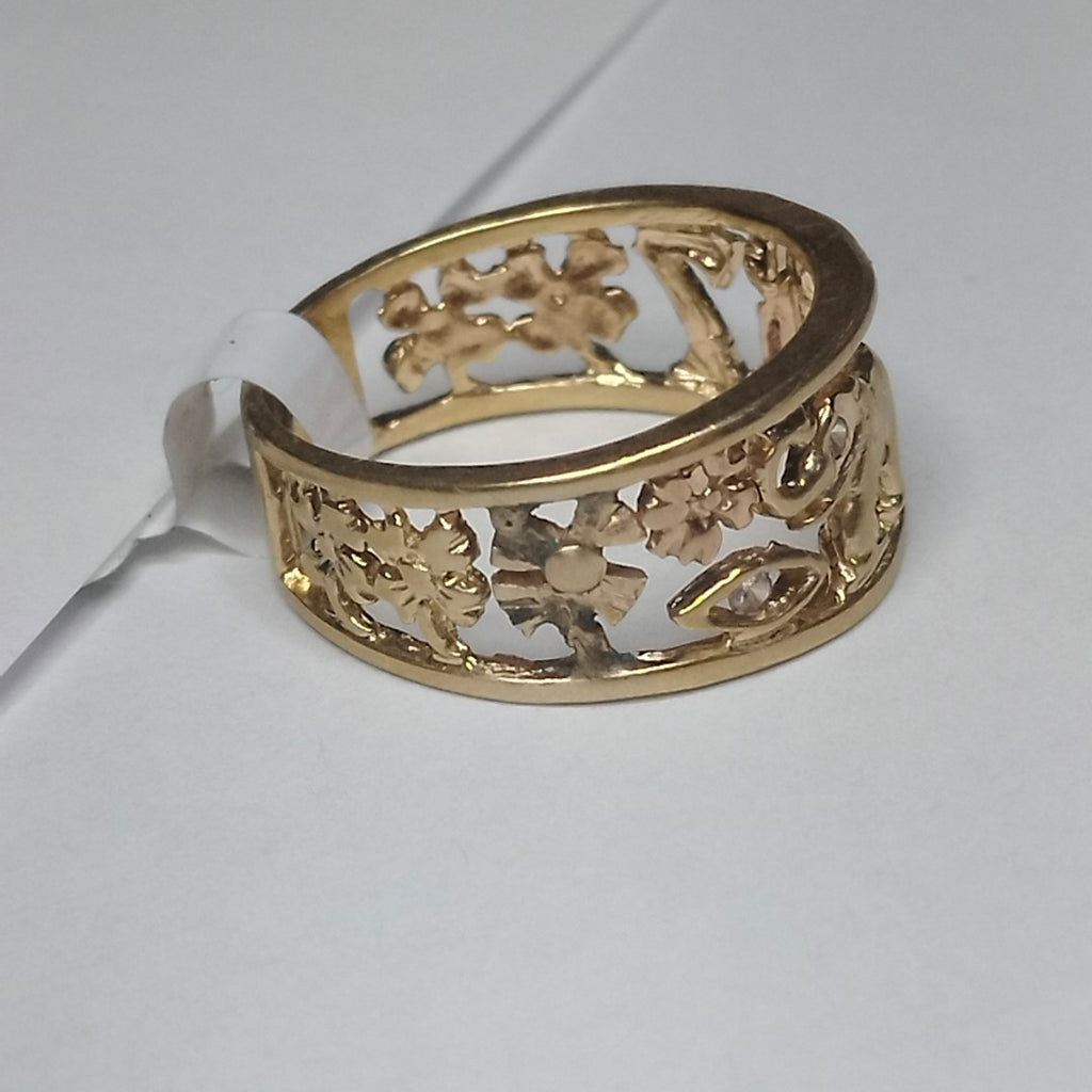 ARGOLLA DE LA SUERTE ORO 14 K 5.2 GRMS (SEMINUEVO)