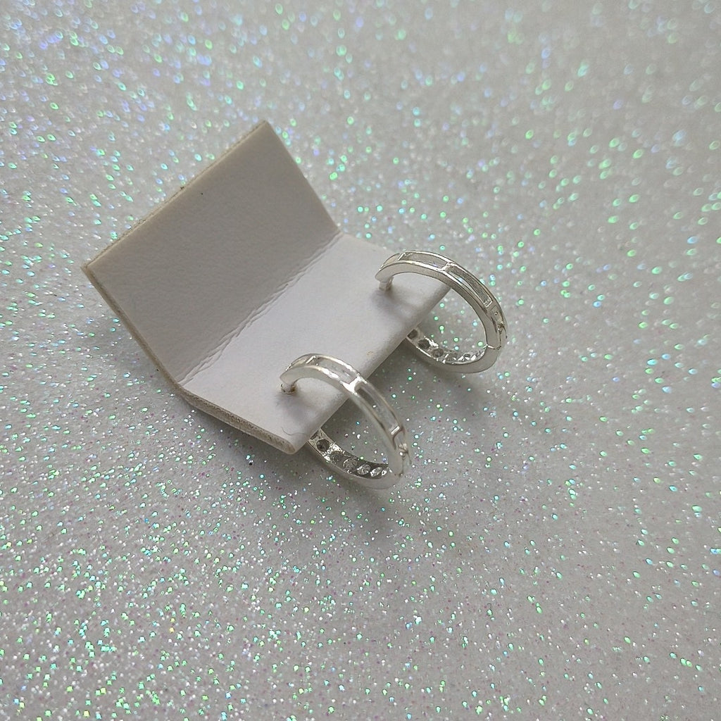 ARRACADAS C/CIRCONIAS PLATA .925 2.1 GR (NUEVO)