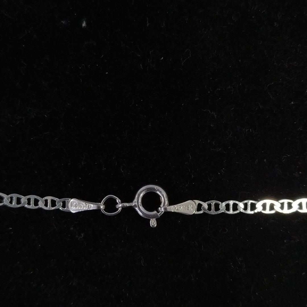 CADENA TEJIDO GUCHI PLATA .925 55 CM 3.6 GR (NUEVO)
