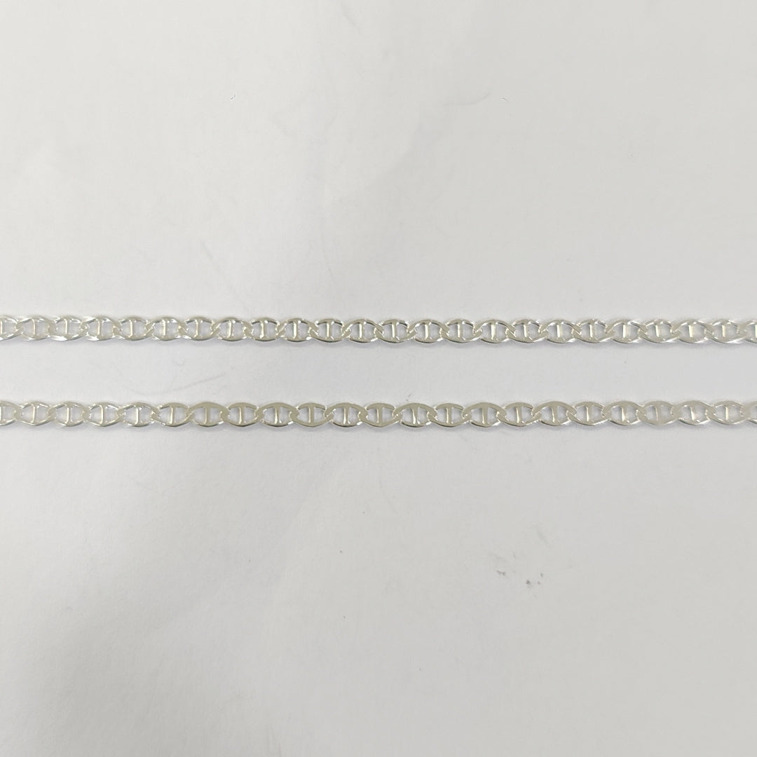 CADENA TEJIDO GUCHI PLATA .925 55 CM 3.6 GR (NUEVO)