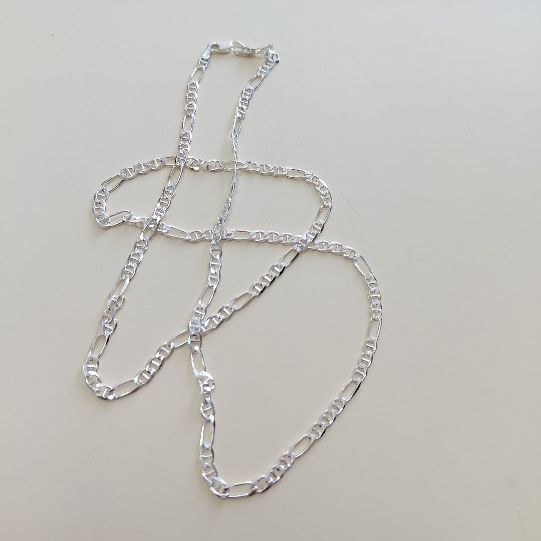 CADENA TEJIDO 3X1 PLATA .925 60 CM 8.4 GR (NUEVO)