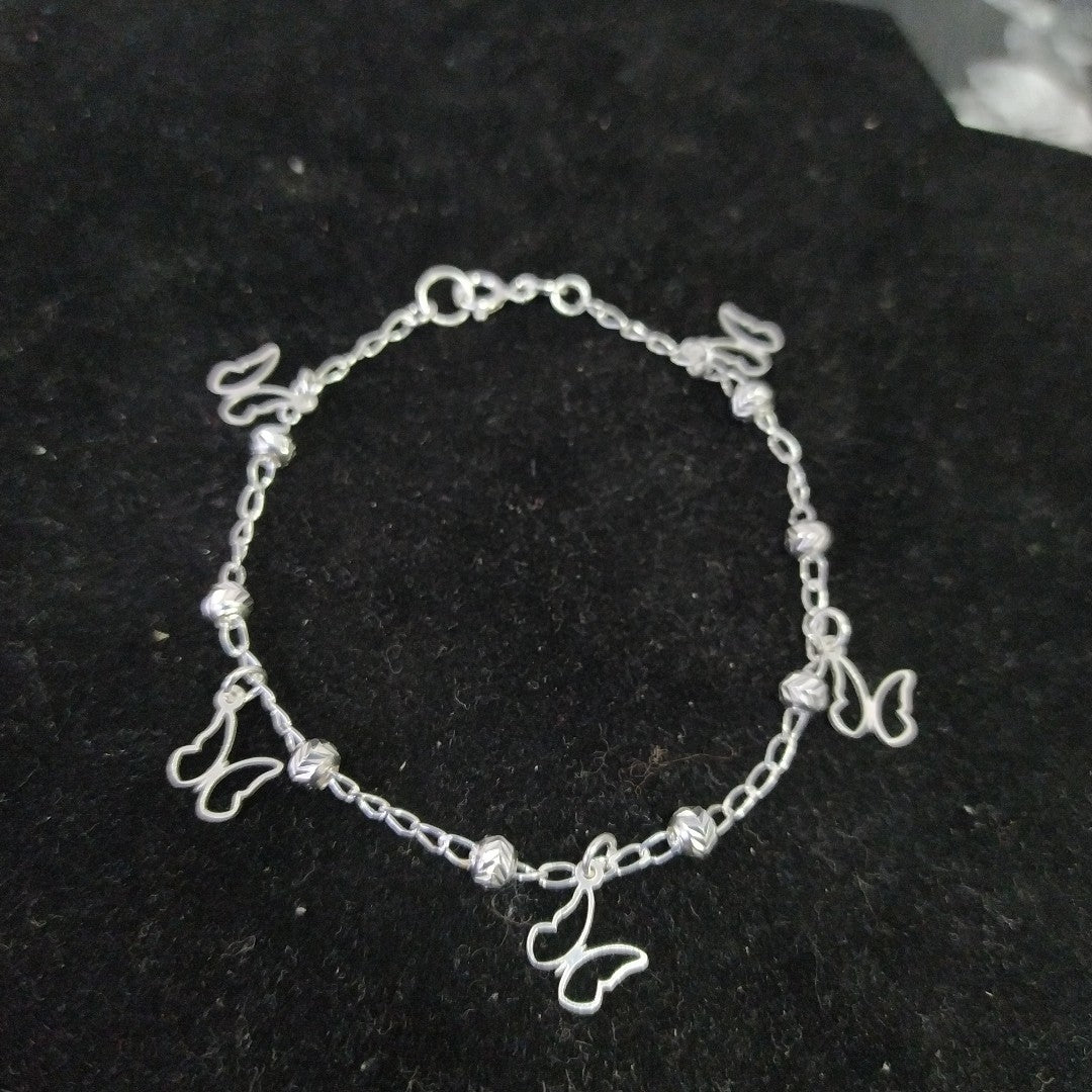 PULSERA TEJIDO ESPECIAL PLATA .925 18 CM 2.8 GR (NUEVO)