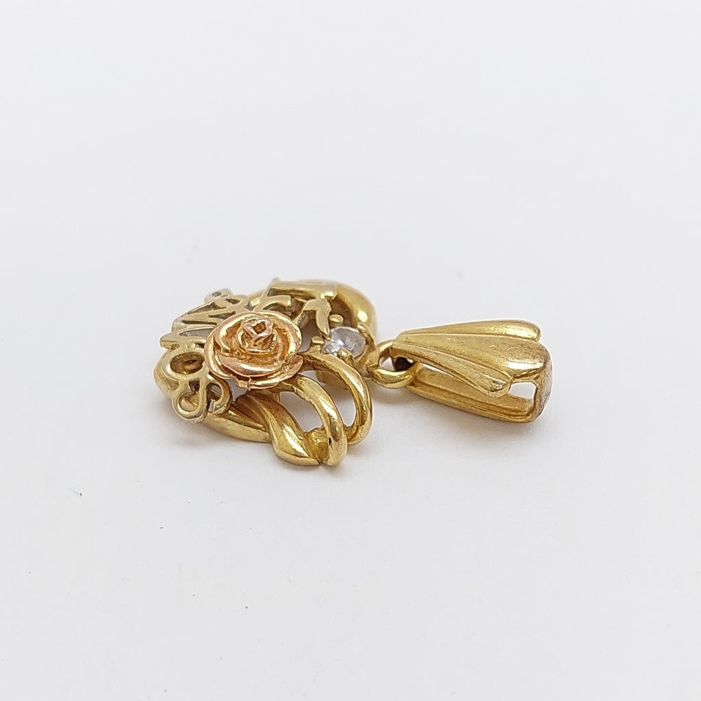DIJE ORO COMBINADO 10 K 2,80 GRMS (SEMINUEVO)