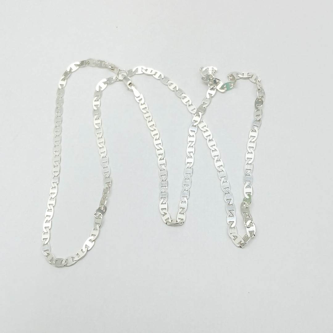 CADENA TEJIDO GUCHI PLATA .925 60 CM 9.7 GR (NUEVO)