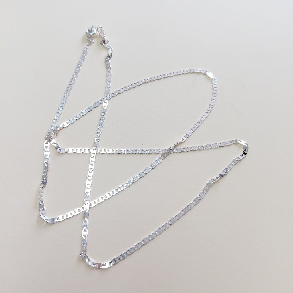 CADENA TEJIDO ESPEJO PLATA .925 60 CM 4.3 GR (NUEVO)