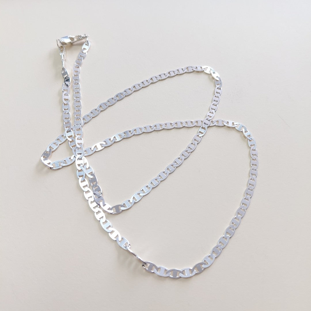 CADENA TEJIDO GUCHI PLATA .925 60 CM 10.2 GR (NUEVO)