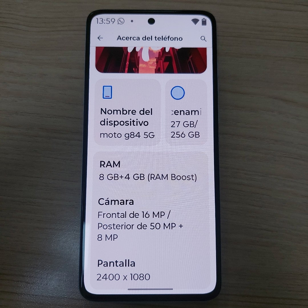 CELULAR MOTOROLA MOTO G84 XT2347-1 (2023) 256 GB 8 GB RAM