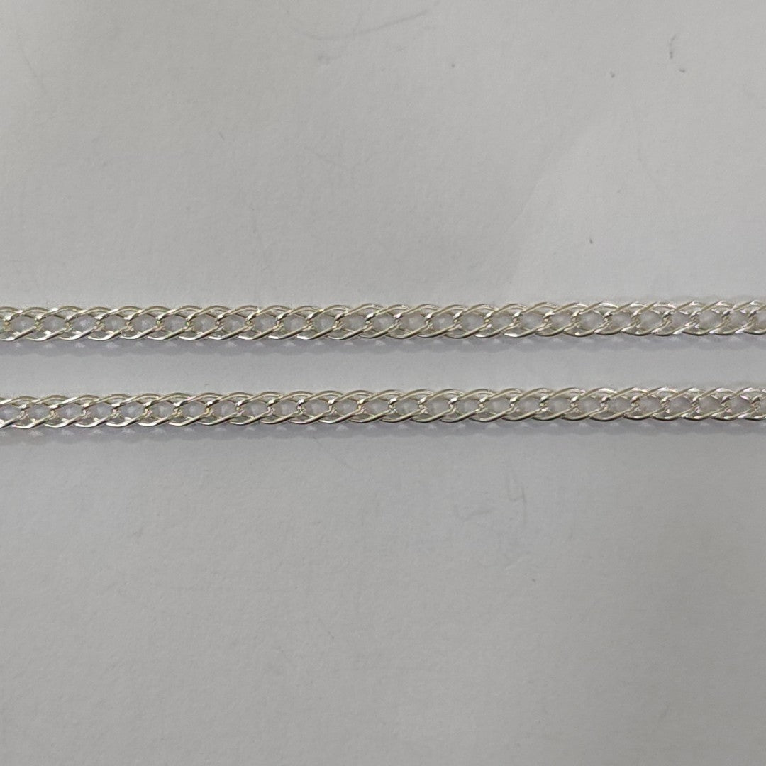 CADENA TEJIDO ESLABONES PLATA .925 50 CM 3.5 GR (NUEVO)