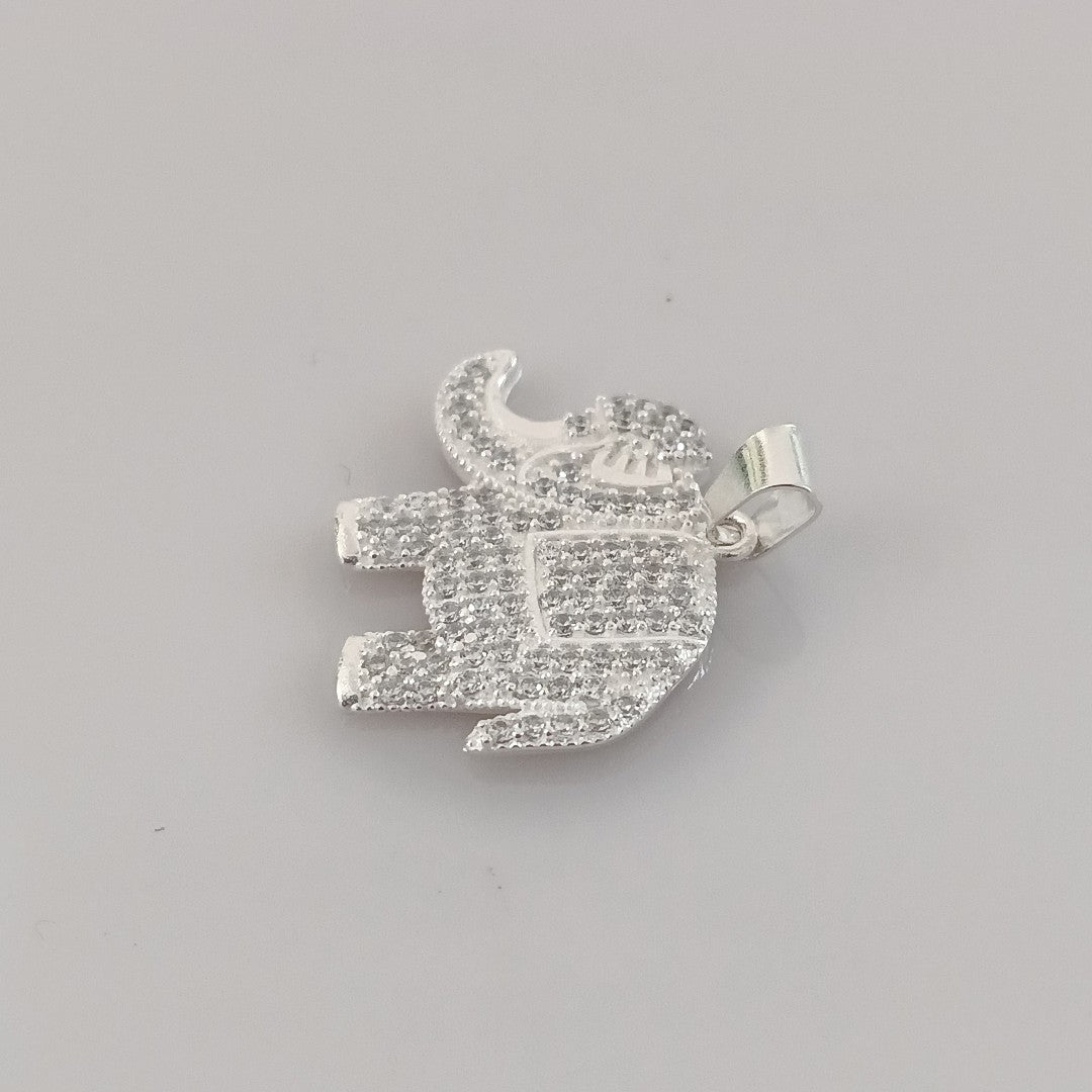 DIJE ELEFANTE C/CIRCONIAS PLATA .925 5.3 GR (NUEVO)