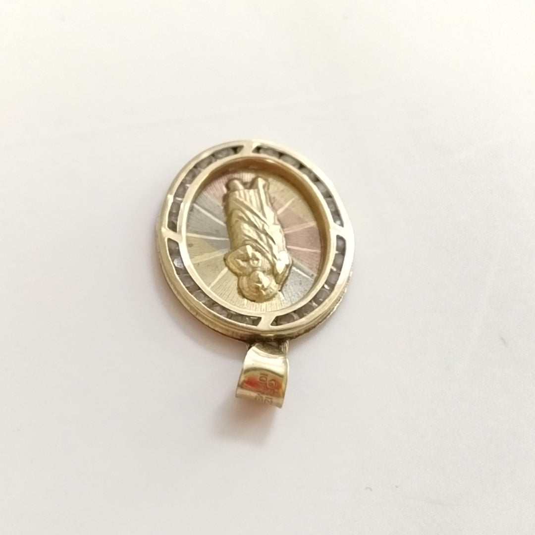MEDALLA RELIGIOSA ORO 10 K 1.4 GRMS (SEMINUEVO)