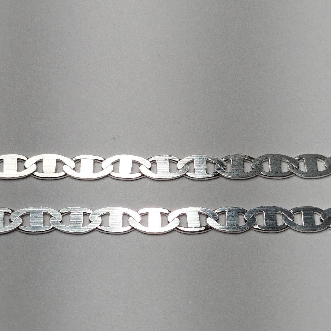 CADENA TEJIDO GUCHI PLATA .925 60 CM 8.9 GR (NUEVO)