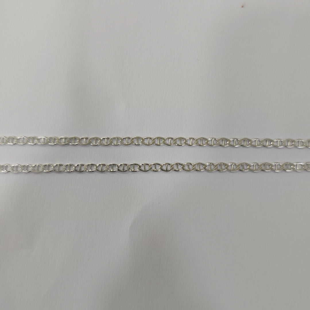 CADENA TEJIDO GUCHI PLATA .925 60 CM 3.8 GR (NUEVO)