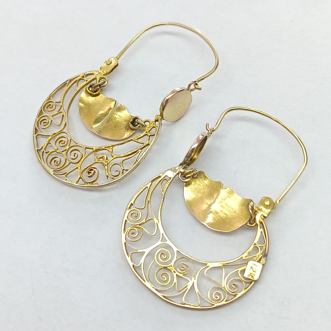 ARETES PAR ORO 8 K 3,10 GRMS (SEMINUEVO)