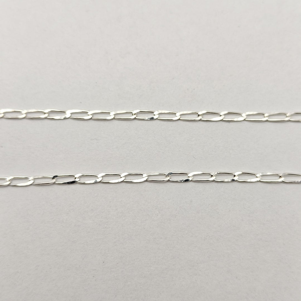 CADENA TEJIDO ESLABONES PLATA .925 60 CM 2.8 GR (NUEVO)