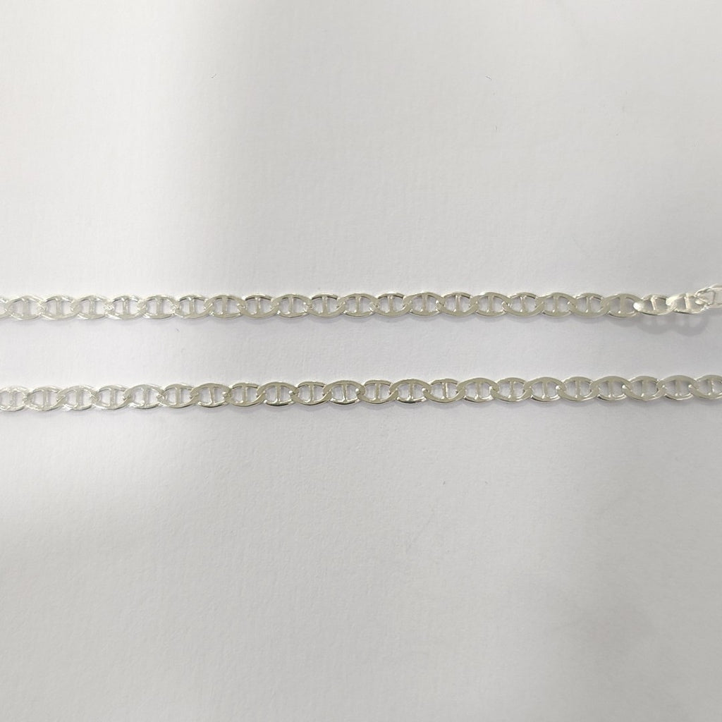 CADENA TEJIDO GUCHI PLATA .925 55 CM 3.5 GR (NUEVO)