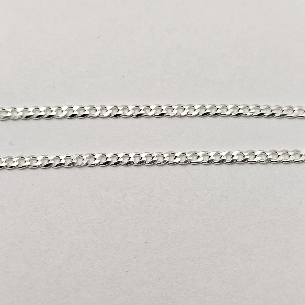 CADENA TEJIDO BARBADO PLATA .925 60 CM 5.8 GR (NUEVO)