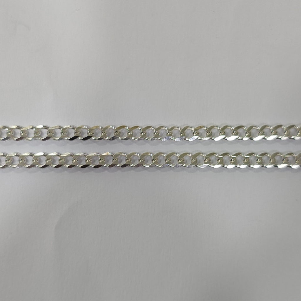 CADENA TEJIDO BARBADO PLATA .925 60 CM 13 GR (NUEVO)