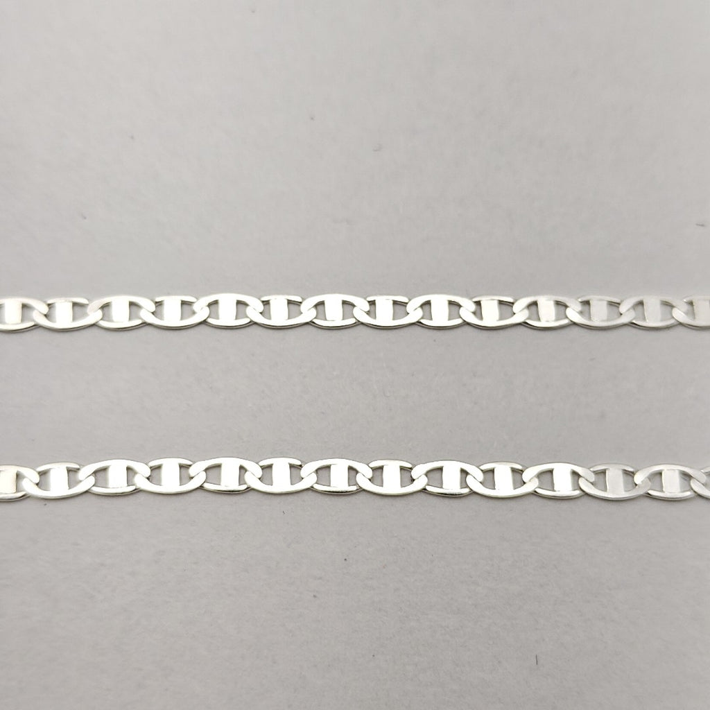 CADENA TEJIDO ESPEJO PLATA .925 55 CM 3.9 GR (NUEVO)