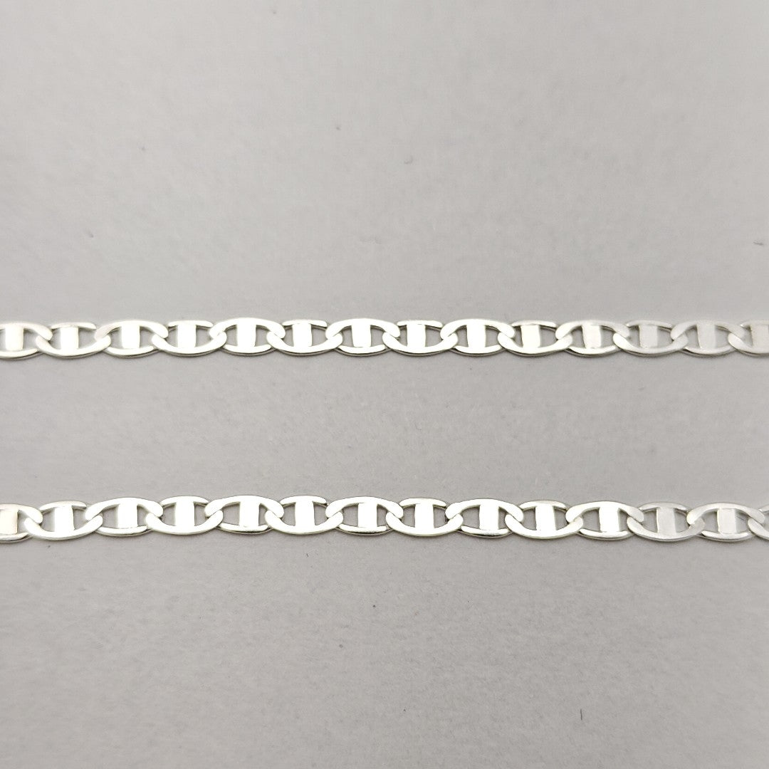 CADENA TEJIDO ESPEJO PLATA .925 55 CM 3.9 GR (NUEVO)