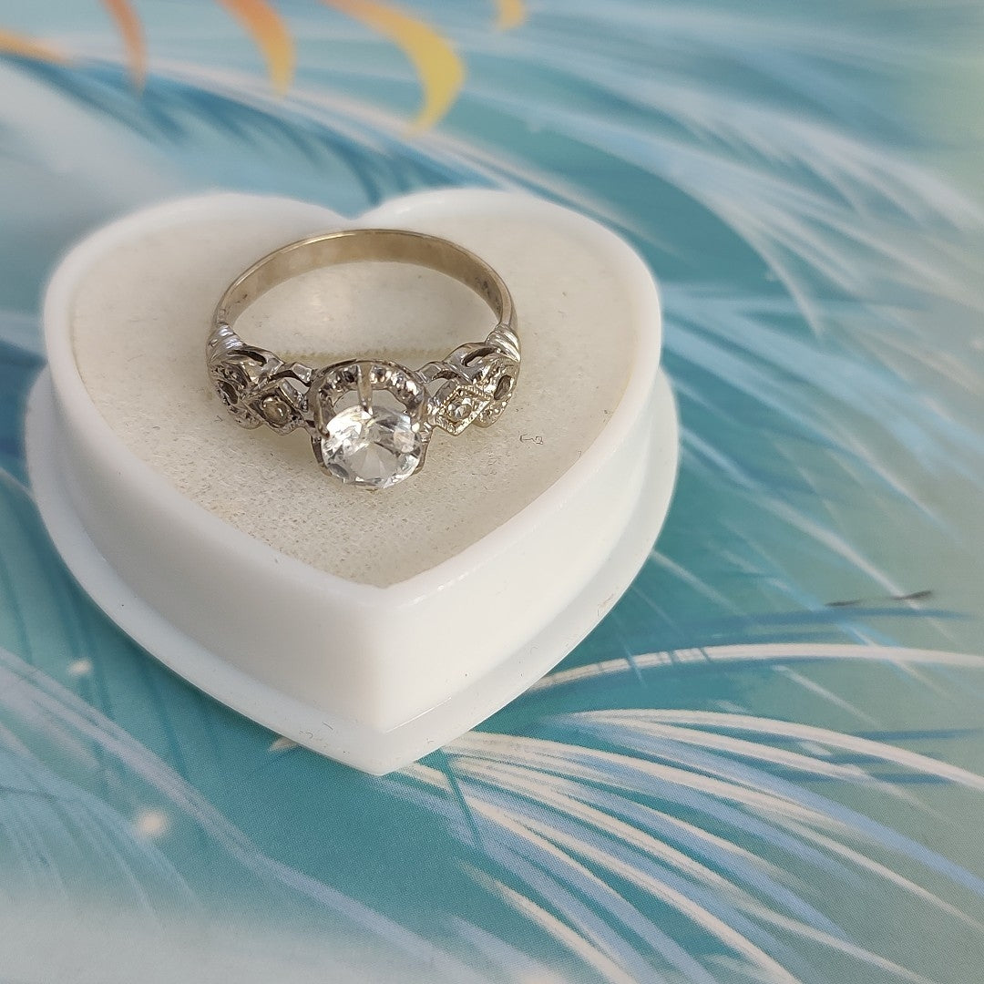 SOLITARIO ORO BLANCO 14 K 2,50 GRMS (SEMINUEVO)