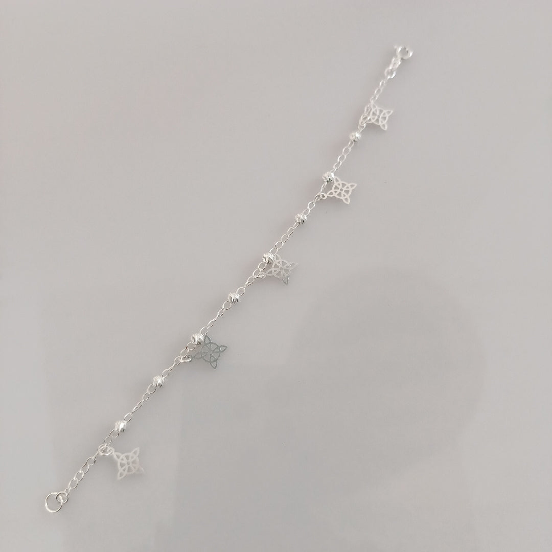 PULSERA TEJIDO ESPECIAL PLATA .925 18 CM 3.1 GR (NUEVO)