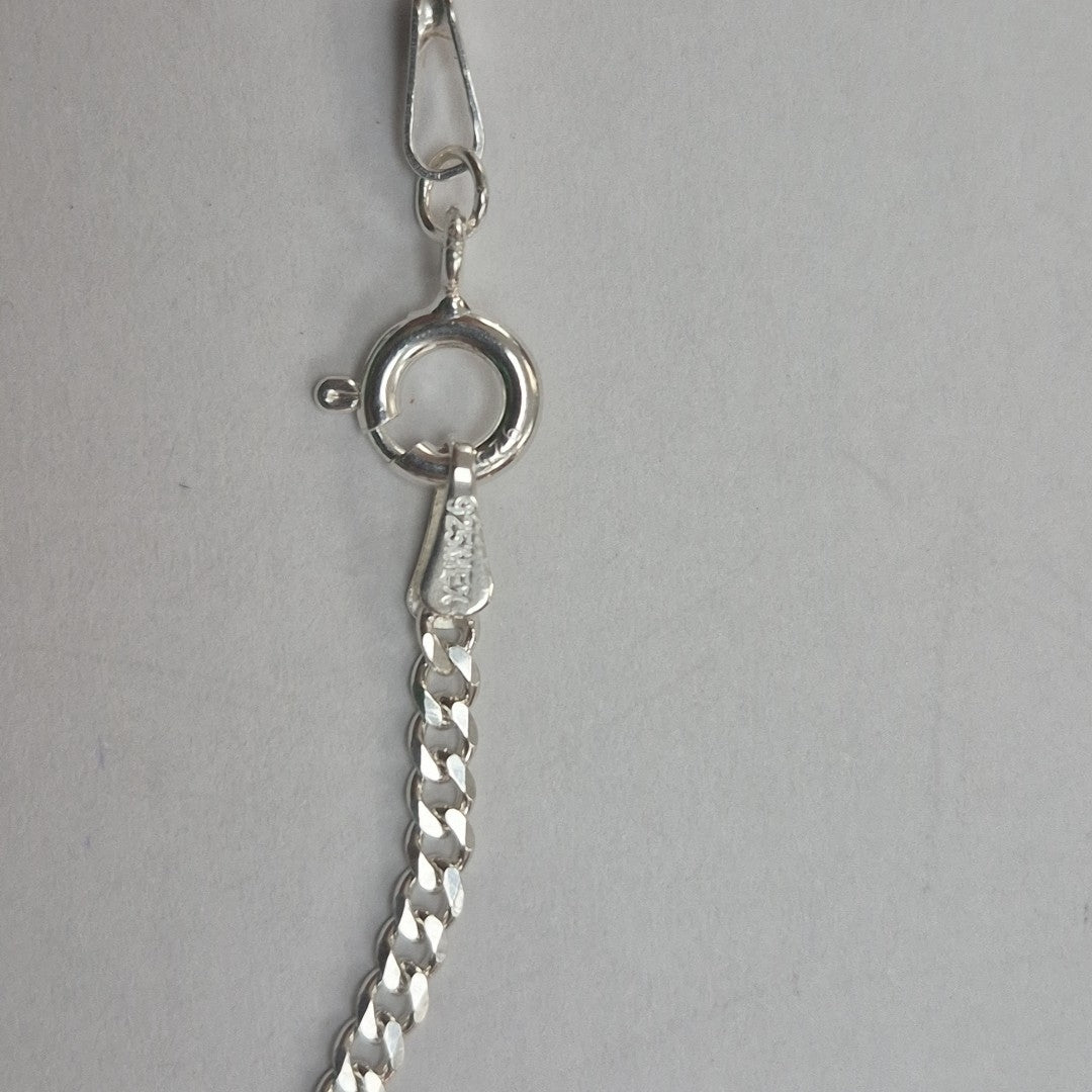 CADENA TEJIDO BARBADO PLATA .925 55 CM 5.2 GR (NUEVO)