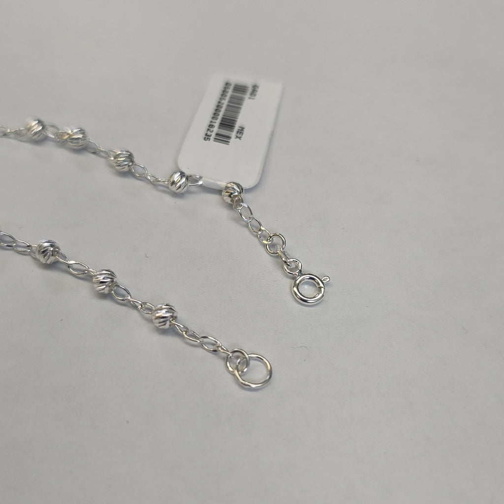 PULSERA TEJIDO ESPECIAL PLATA .925 18 CM 3 GR (NUEVO)