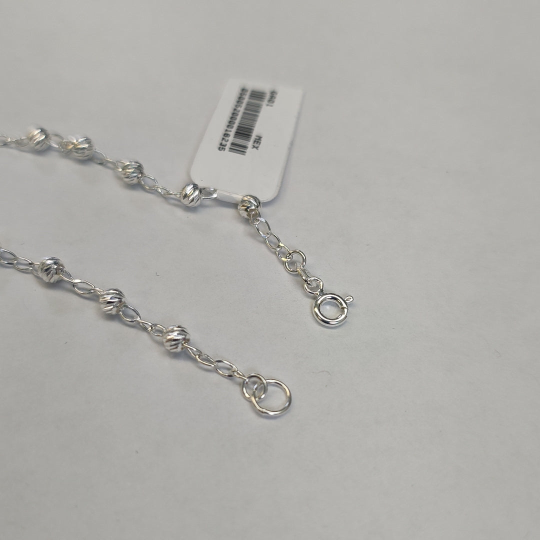 PULSERA TEJIDO ESPECIAL PLATA .925 18 CM 3 GR (NUEVO)