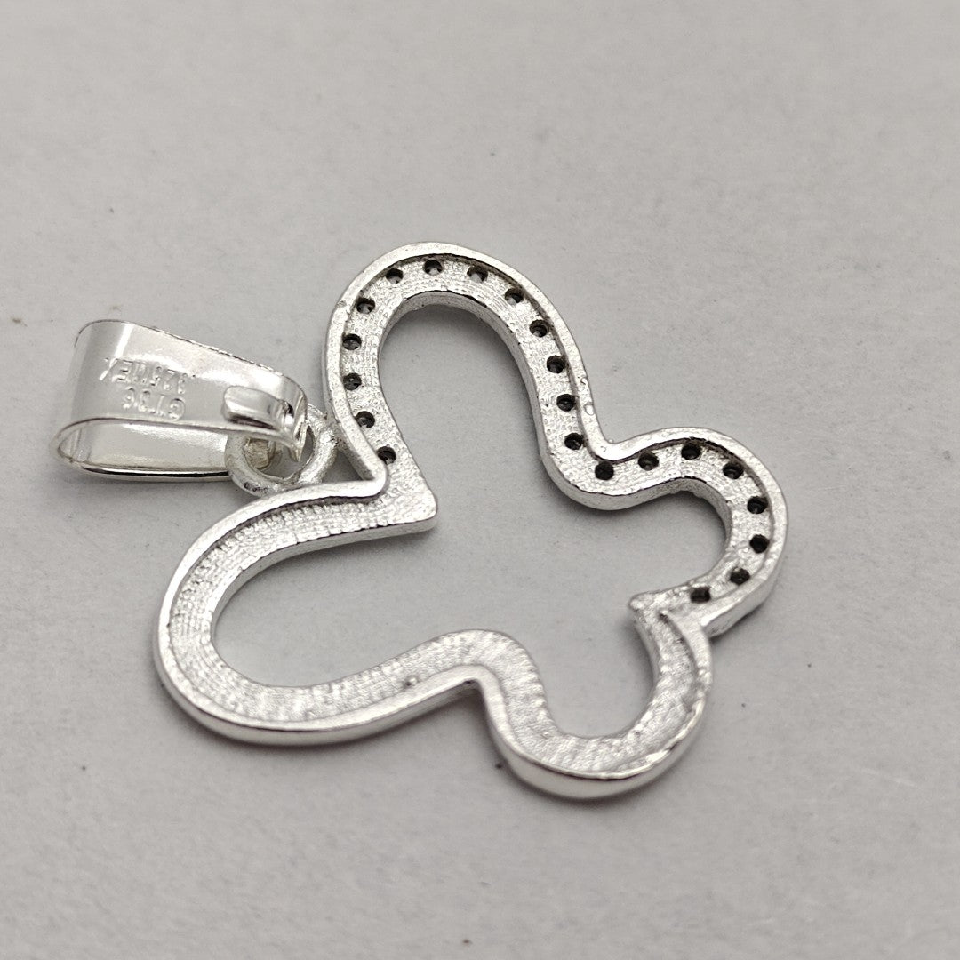DIJE MARIPOSA C/CIRCONIAS PLATA .925 2.2 GR (NUEVO)