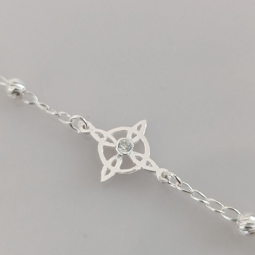 PULSERA TEJIDO ESPECIAL PLATA .925 18 CM 2.8 GR (NUEVO)