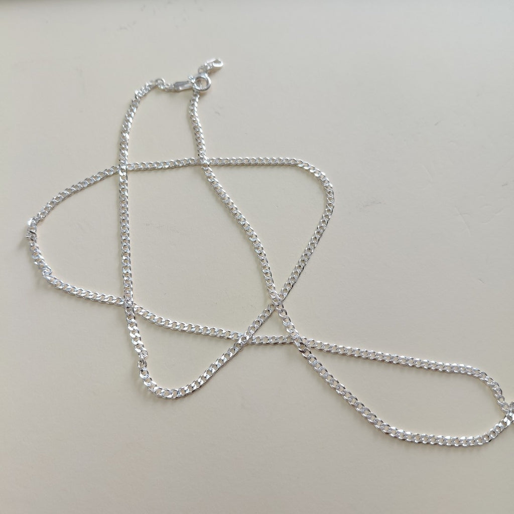 CADENA TEJIDO BARBADO PLATA .925 60 CM 6.1 GR (NUEVO)