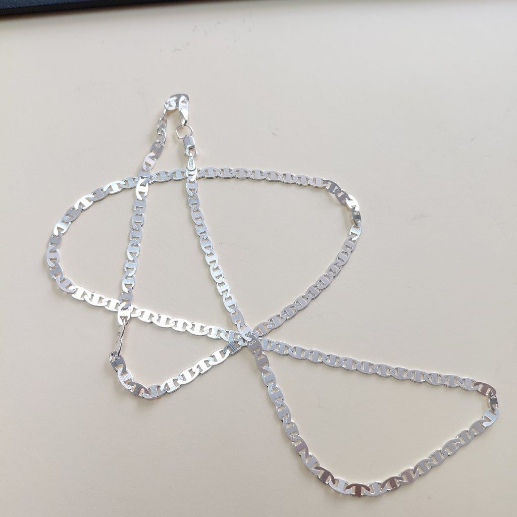 CADENA TEJIDO GUCHI PLATA .925 60 CM 9.8 GR (NUEVO)