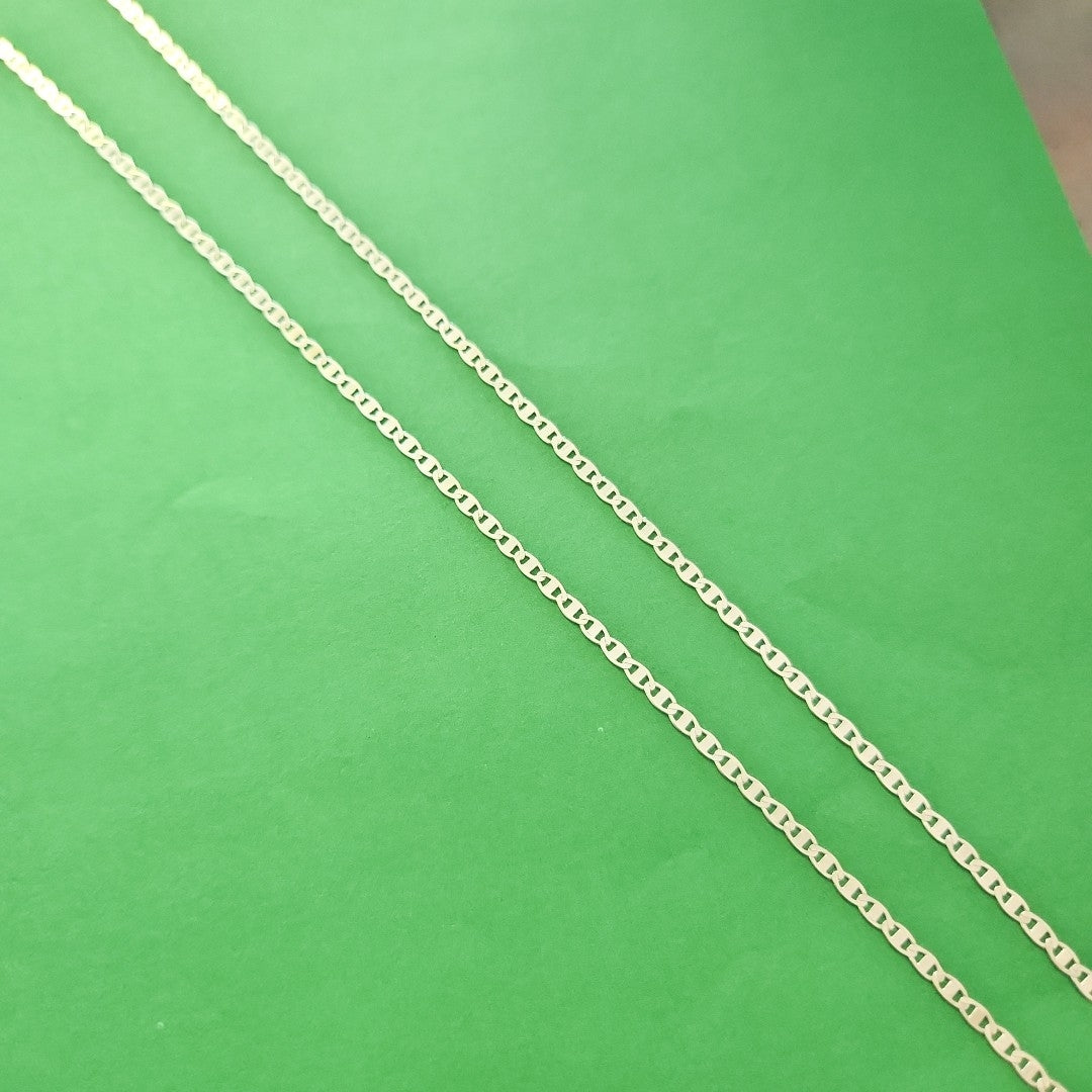 CADENA TEJIDO ESPEJO PLATA .925 60 CM 4.3 GR (NUEVO)
