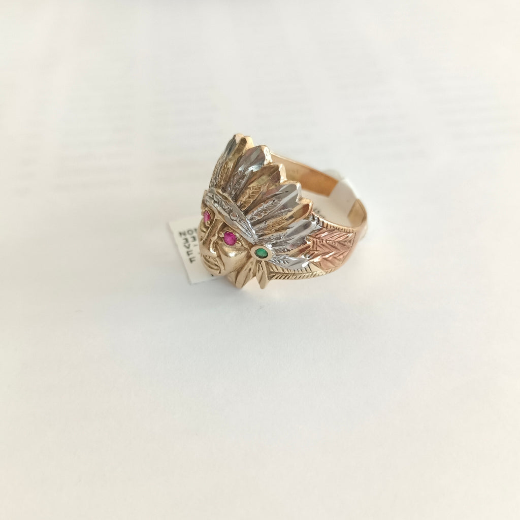 ANILLO ORO 14 K 7 GRMS (SEMINUEVO)