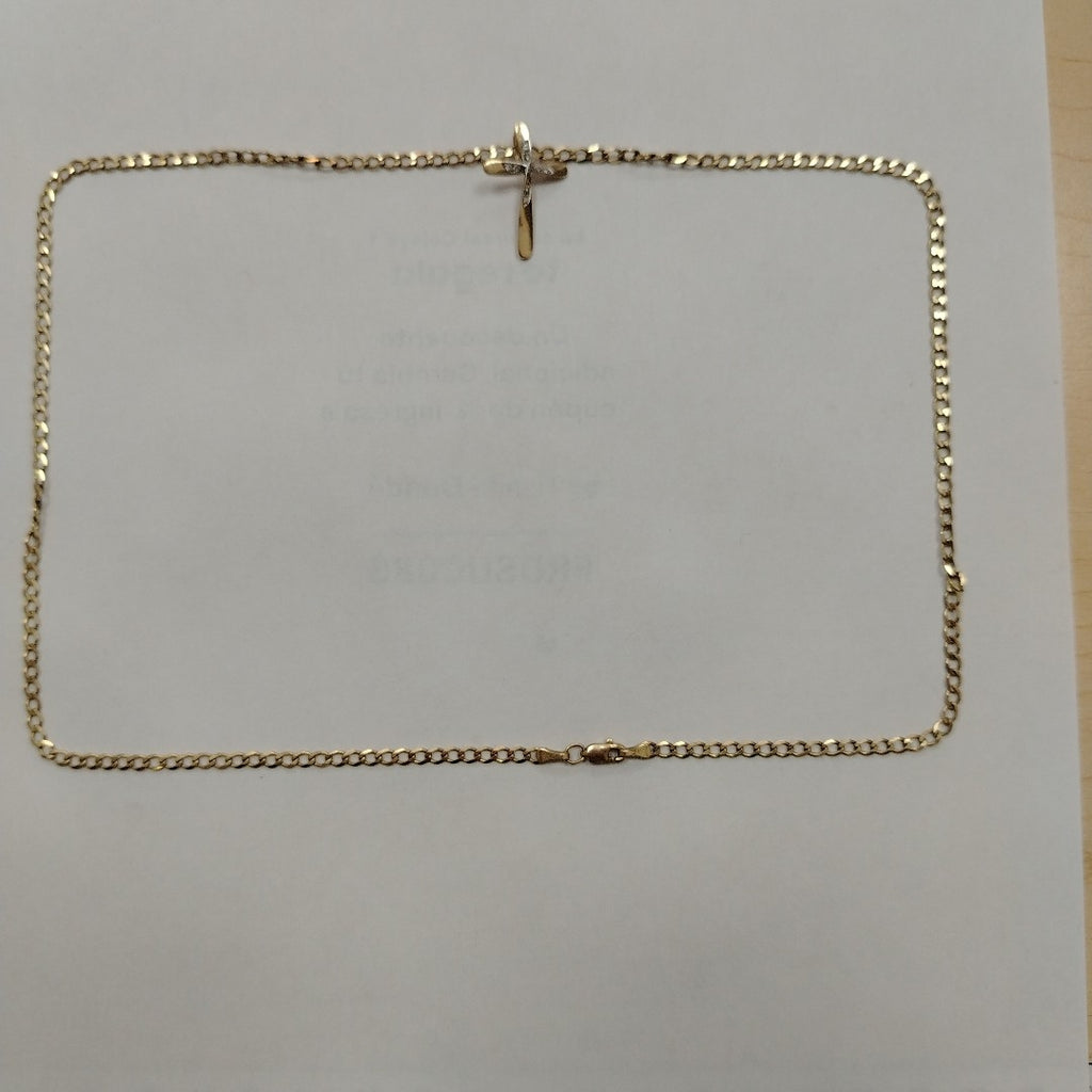 CADENA, CRUZ ORO 10 K 7.4 GRMS (SEMINUEVO)