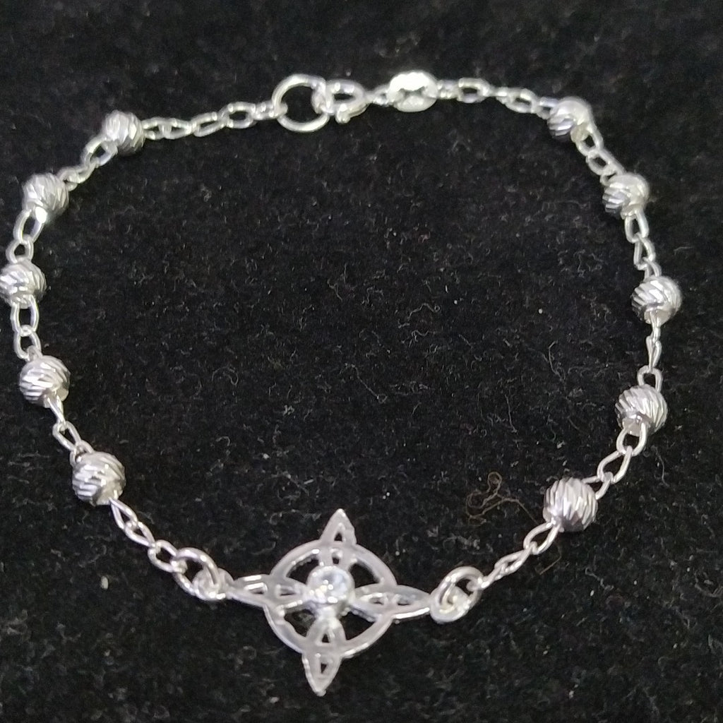 PULSERA TEJIDO ESPECIAL PLATA .925 18 CM 2.8 GR (NUEVO)
