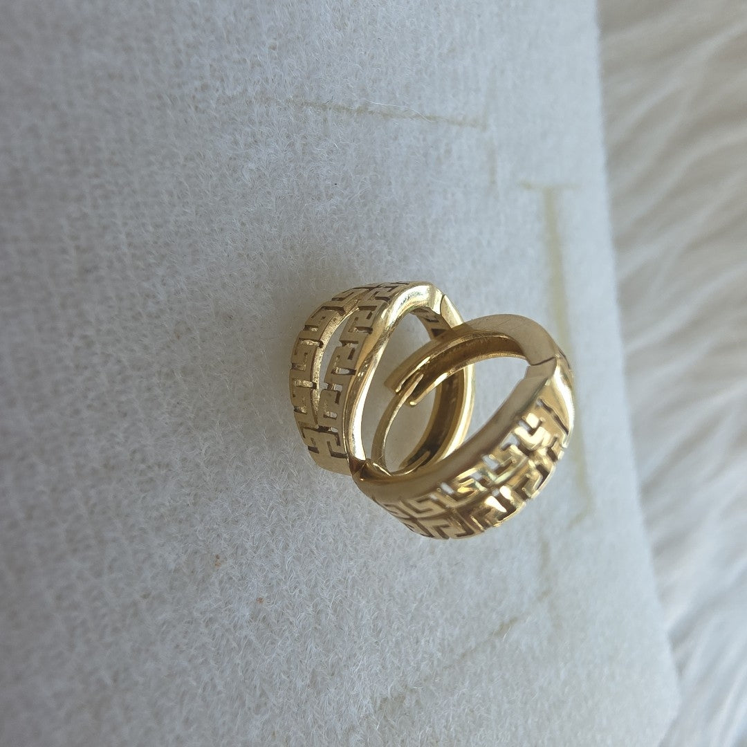ARRACADAS PAR ORO 14 K 1.9 GRMS (SEMINUEVO)