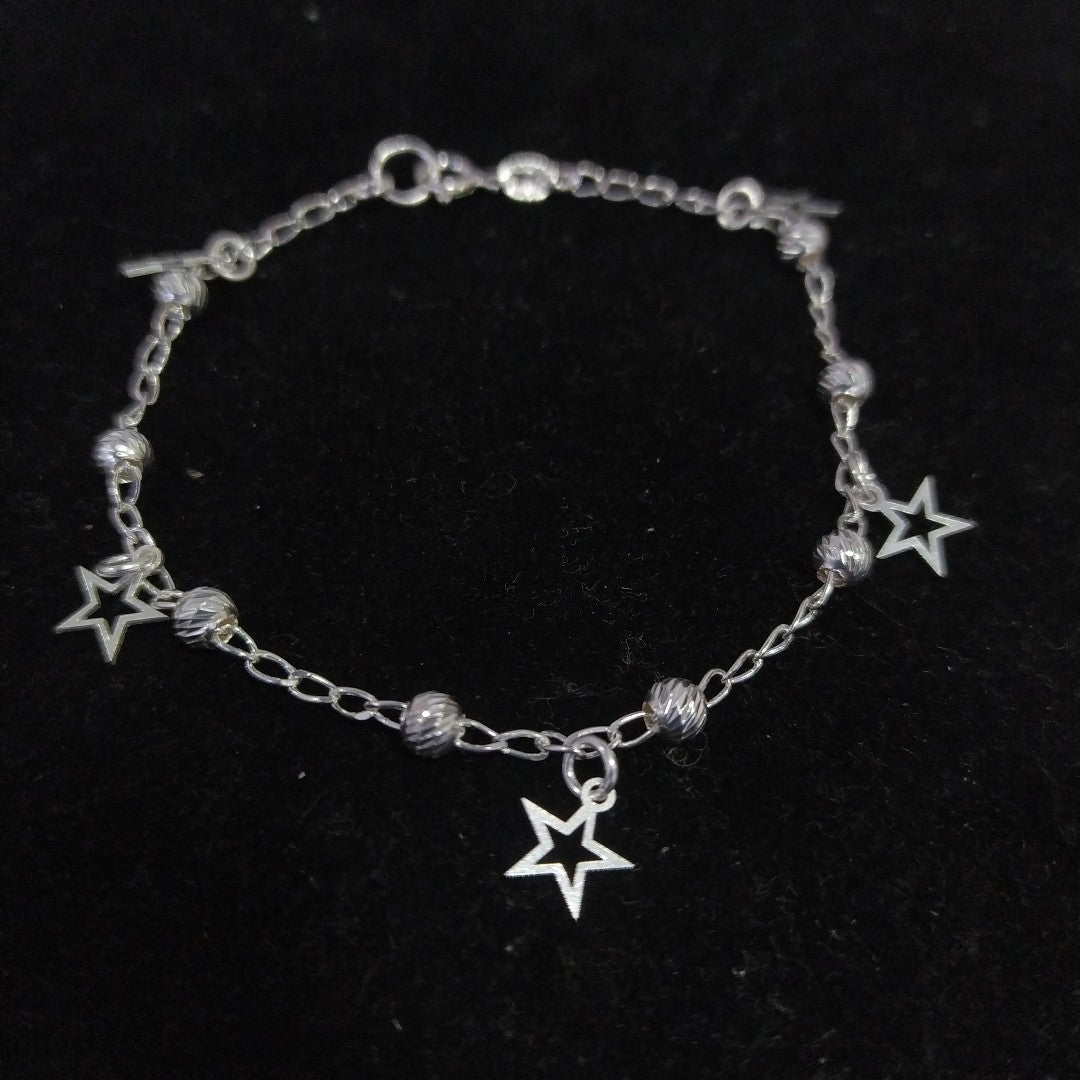 PULSERA TEJIDO ESPECIAL PLATA .925 18 CM 2.7 GR (NUEVO)