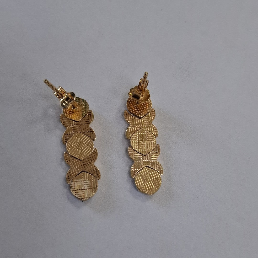 BROQUELES PAR ORO 14 K 2,50 GRMS (SEMINUEVO)