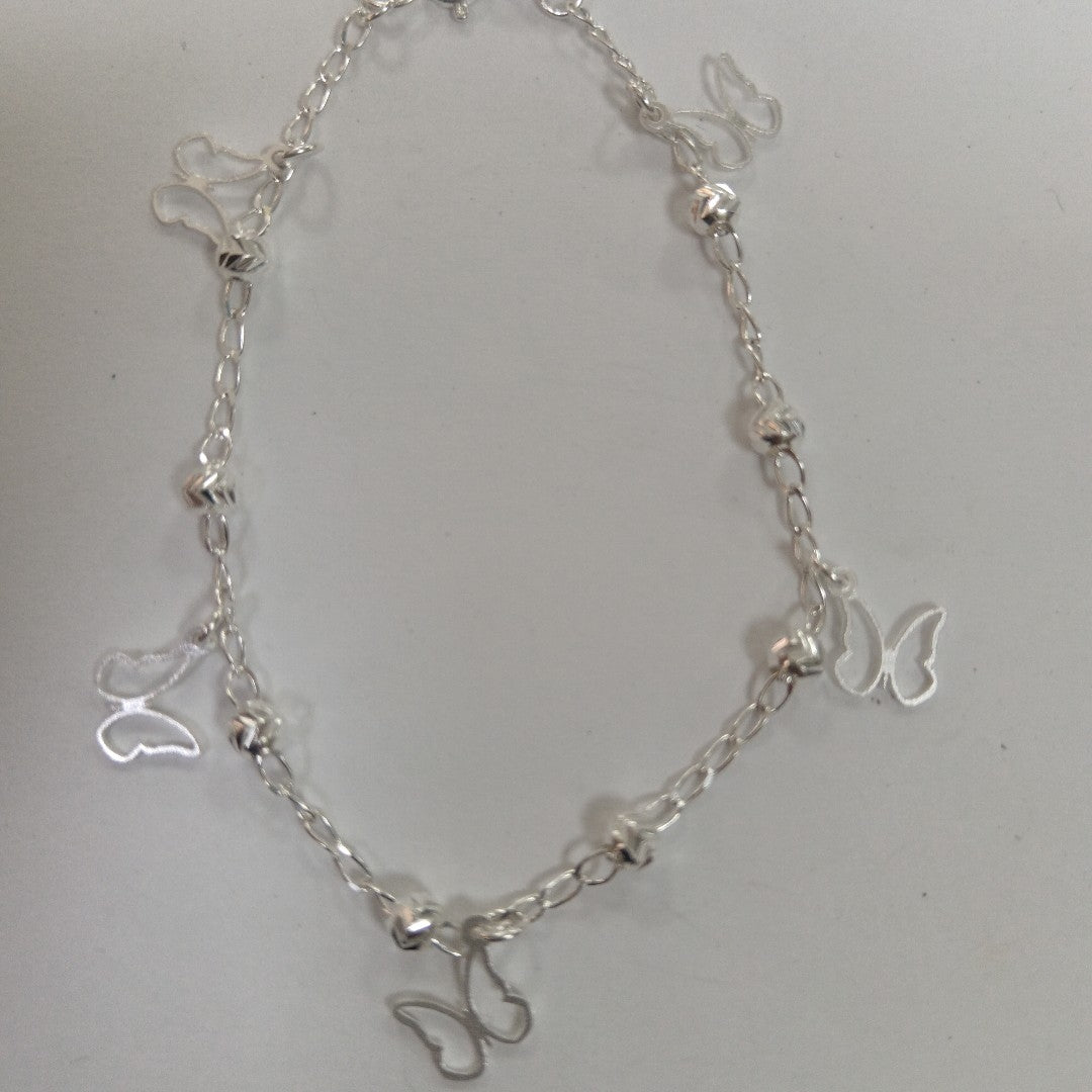 PULSERA TEJIDO ESPECIAL PLATA .925 18 CM 2.8 GR (NUEVO)