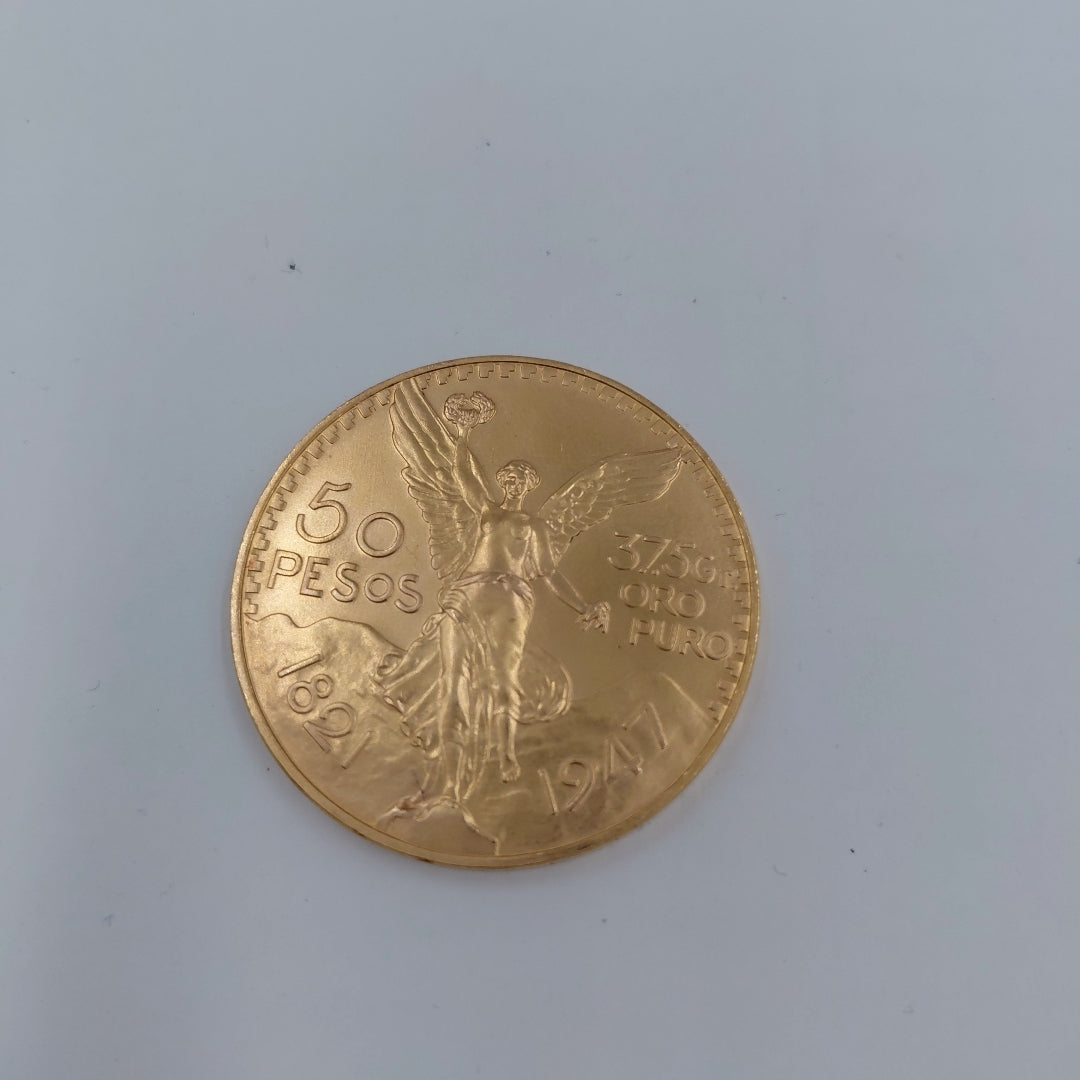 K1 41.6 GRMS 21 K IDENTIFICACIÓN MONEDA NOMINATIVA MONEDAS PESOS 50 PESOS (SEMINUEVO)