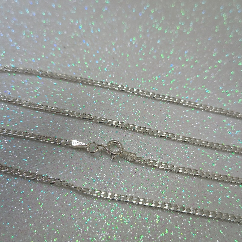 CADENA TEJIDO BARBADO PLATA .925 60 CM 5.5 GR (NUEVO)